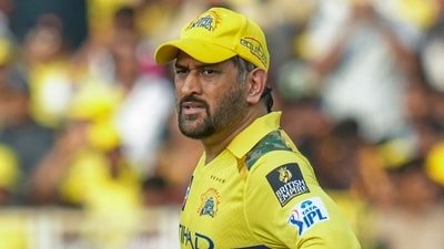 MS Dhoni did not feature in CSK's ,match vs RR. (PTI)