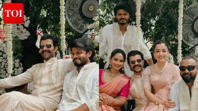Vijay Deverakonda and Rashmika Mandanna spotted at a wedding; Anand Deverakonda shares pics