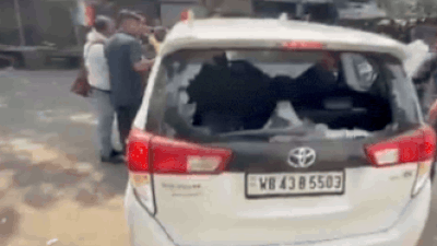 WB Elections 2026: BJP Candidate Agnimitra Paul Alleges Stone Attack On Car In Asansol