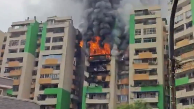 Ghaziabad apartment fire: Massive blaze erupts at Gaur Green Avenue in Indirapuram; several flats gutted