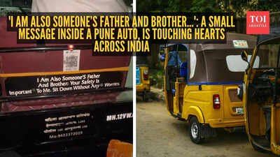 'I am also someone’s father and brother…': A small message inside a Pune auto, is touching hearts across India
