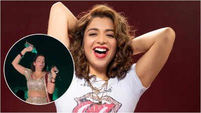 Jasmine Sandlas pours water on herself mid-performance, lip-sync claims spark online debate - Watch VIRAL video