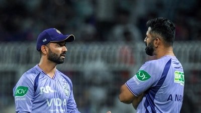 Ajinkya Rahane was criticised for opting to bat first. (ANI Pic Service)