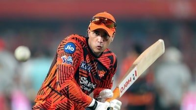 Abhishek Sharma during a warm-up session before the start of the IPL 2026 match vs Rajasthan Royals. (ANI Pic Service)