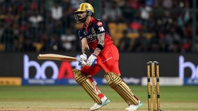 Royal Challengers Bengaluru's Virat Kohli plays a shot during the Indian Premier League 2026 match against Lucknow Super Giants (ANI Pic Service)