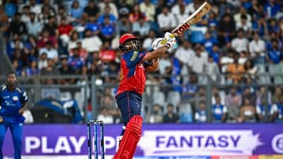 Punjab Kings' Prabhsimran Singh plays a shot during the IPL. (ANI Pic Service)