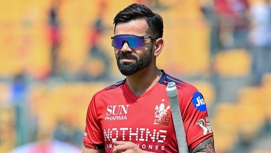 Royal Challengers Bengaluru vs Gujarat Titans Live Score: Virat Kohli warms up before an RCB match.
