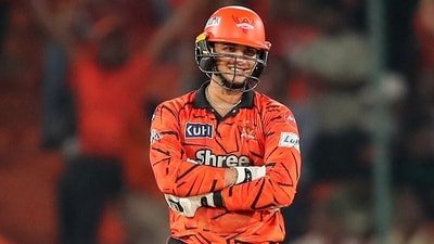 Abhishek Sharma during the IPL 2026 match between SRH and DC. (ANI Pic Service)
