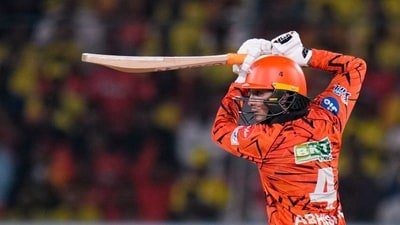 Abhishek Sharma slammed 15-ball fifty against CSK. (PTI)