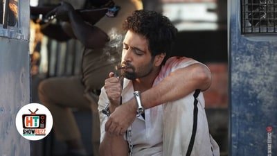 Adivi Sesh in a still from Dacoit.