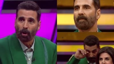 Wheel of Fortune team's emotional video message leaves Akshay Kumar in tears.