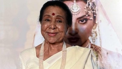 Asha Bhosle was the most recorded artist in the world according to Guiness Book of World Records. (Photo by SUJIT JAISWAL / AFP) (AFP)