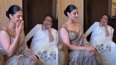 Zanai Bhosle misses her grandmother Asha Bhosle in emotional post. Zanai Bhosle misses her grandmother Asha Bhosle in emotional post.