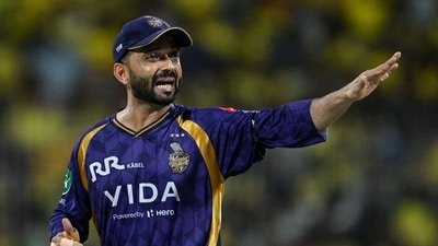 Ajinkya Rahane reacts to KKR's loss against CSK (AFP)