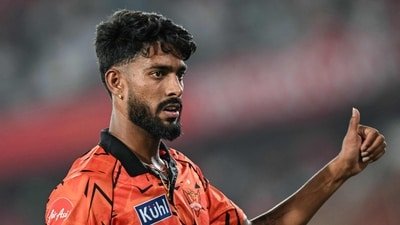 Praful Hinge had a debut to remember in IPL on Monday. (AFP)