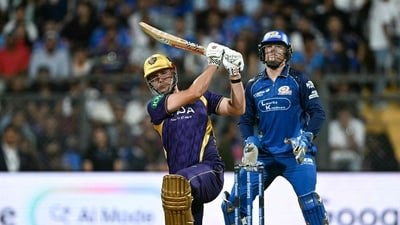 Cameron Green plays a shot against the Mumbai Indians in an IPL 2026 match. (AFP) Cameron Green plays a shot against the Mumbai Indians in an IPL 2026 match. (AFP)