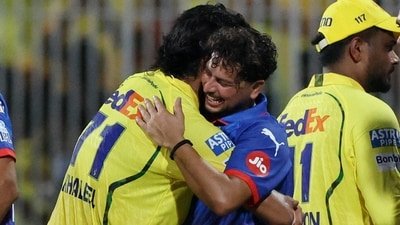 This picture sums it all up for Delhi Capitals. One can see here how heartbroken Kuldeep Yadav is after the loss! (REUTERS)