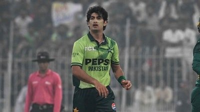 Pakistan's Naseem Shah was fined PKR 20 million (AFP)