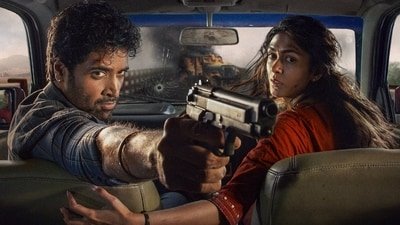 Dacoit worldwide box office collection day 3: Adivi Sesh and Mrunal Thakur in a still from the film.