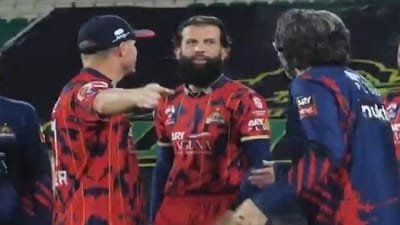 David Warner addresses viral spat rumours with Moeen Ali. (X Image)