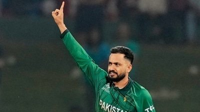 Pakistan all-rounder Mohammad Nawaz (AP)