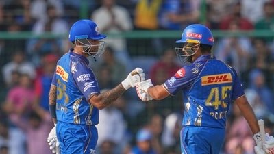 Rohit Sharma and Suryakumar Yadav failed to convert their starts vs RCB. (AP)