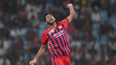 Mohsin Khan ran through the top order of Lucknow Super Giants in the 38th match of IPL 2026. (AP)