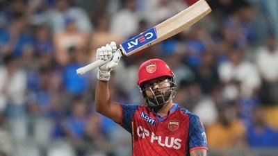 Shreyas Iyer is attempting to guide Punjab Kings to a first IPL trophy. (AP)