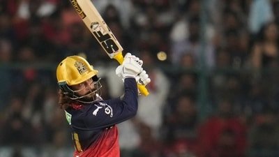 Rajat Patidar during the match between RCB and LSG. (AP)