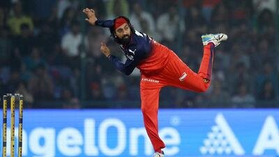 Krunal Pandya in action against Delhi Capitals. (REUTERS)