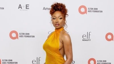 Megan Thee Stallion at the 33rd Annual Elton John AIDS Foundation Academy Awards Viewing Party in West Hollywood. (Photo by Willy Sanjuan/Invision/AP, File) (Willy Sanjuan/Invision/AP)