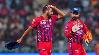Mohammed Shami, left, and Rishabh Pant (PTI) Mohammed Shami, left, and Rishabh Pant (PTI)