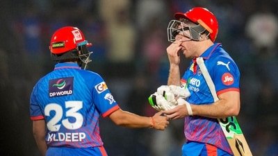 Delhi Capitals' David Miller, right, reacts after losing the match as his teammate Kuldeep Yadav looks on during an IPL 2026 match between Delhi Capitals and Gujarat Titans (PTI) Delhi Capitals' David Miller, right, reacts after losing the match as his teammate Kuldeep Yadav looks on during an IPL 2026 match between Delhi Capitals and Gujarat Titans (PTI)