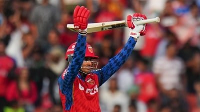 Priyansh Arya looked fluent against Sunrisers Hyderabad. (PTI)