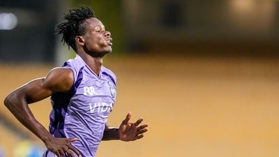 Kolkata Knight Riders' Blessing Muzarabani during a practice session on the eve of an Indian Premier League (IPL) 2026 T20 cricket match (PTI)