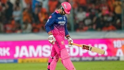 Vaibhav Sooryavanshi walks off the field after his dismissal during the IPL 2026 match between Sunrisers Hyderabad and Rajasthan Royals (PTI) Vaibhav Sooryavanshi walks off the field after his dismissal during the IPL 2026 match between Sunrisers Hyderabad and Rajasthan Royals (PTI)