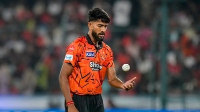 Praful Hinge scalped four wickets against the Rajasthan Royals. (PTI) Praful Hinge scalped four wickets against the Rajasthan Royals. (PTI)