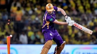 Cameron Green was dismissed for a golden duck vs Chennai Super Kings. (PTI)