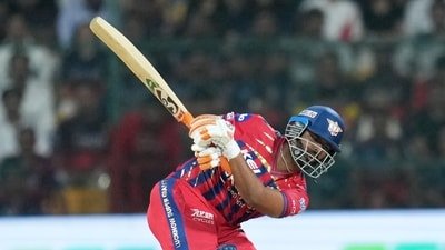 Rishabh Pant hasn't had the best start to the IPL 2026 season, with only one half-century in five innings. (PTI) Rishabh Pant hasn't had the best start to the IPL 2026 season, with only one half-century in five innings. (PTI)