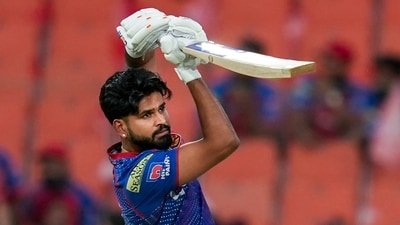 Punjab Kings' captain Shreyas Iyer during a warm-up session ahead of an IPL 2026 game (PTI)