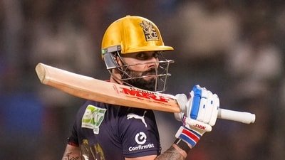 Royal Challengers Bengaluru's Virat Kohli during the IPL match against Delhi Capitals (PTI)