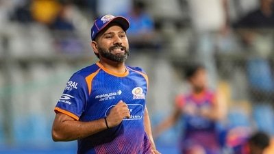 Rohit Sharma missed the SRH game due to a hamstring injury. (PTI)