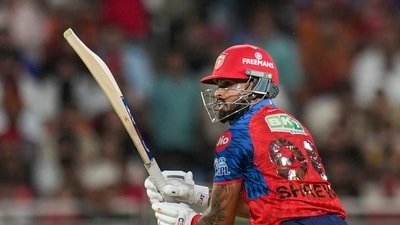 Shreyas Iyer looked sluggish with the bat against Rajasthan Royals. (PTI)