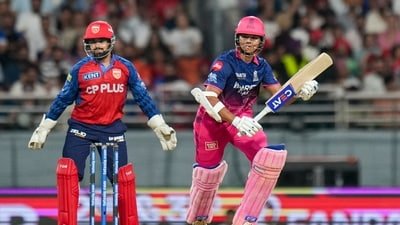 Yashasvi Jaiswal set up the chase for the Rajasthan Royals. (PTI)