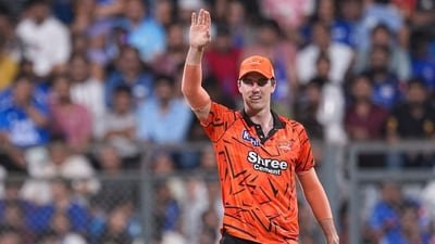 Pat Cummins feels the heat of T20 batting carnage. (PTI)