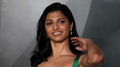 Priya Kansara on the red carpet for the world premiere of Project Hail Mary in London on March 9, 2026. (Photo by CARLOS JASSO / AFP) (AFP)