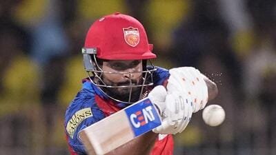 Punjab Kings' captain Shreyas Iyer plays a shot against Chennai Super Kings. (PTI) Punjab Kings' captain Shreyas Iyer plays a shot against Chennai Super Kings. (PTI)