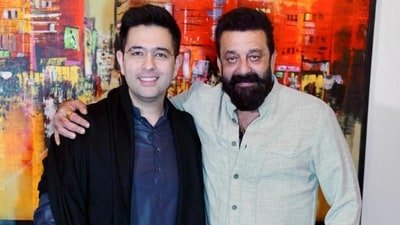 Raghav Chadha recalls hosting Sanjay Dutt at his house.