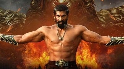 Rana Daggubati's still from SS Rajamouli's Baahubali.
