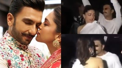 Deepika Padukone and Ranveer Singh gets cosy in old video while dancing together.